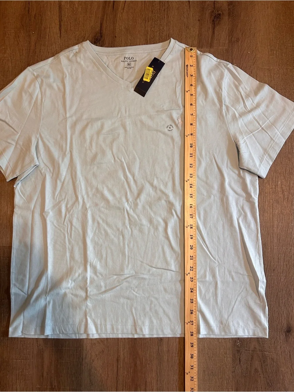 Polo by Ralph Lauren Light Blue V-Neck Tee